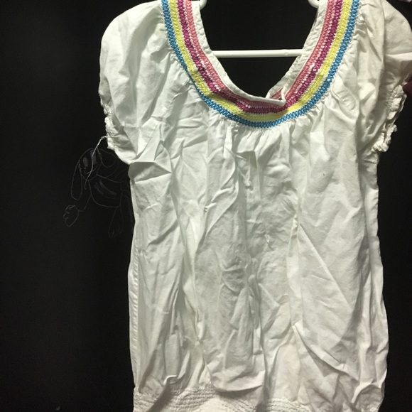 White And Rainbow Top - Picture 2 of 4